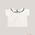 T-shirt neonata COCCODE C63175 Panna C63175 PANNA/BLU COCCODE 