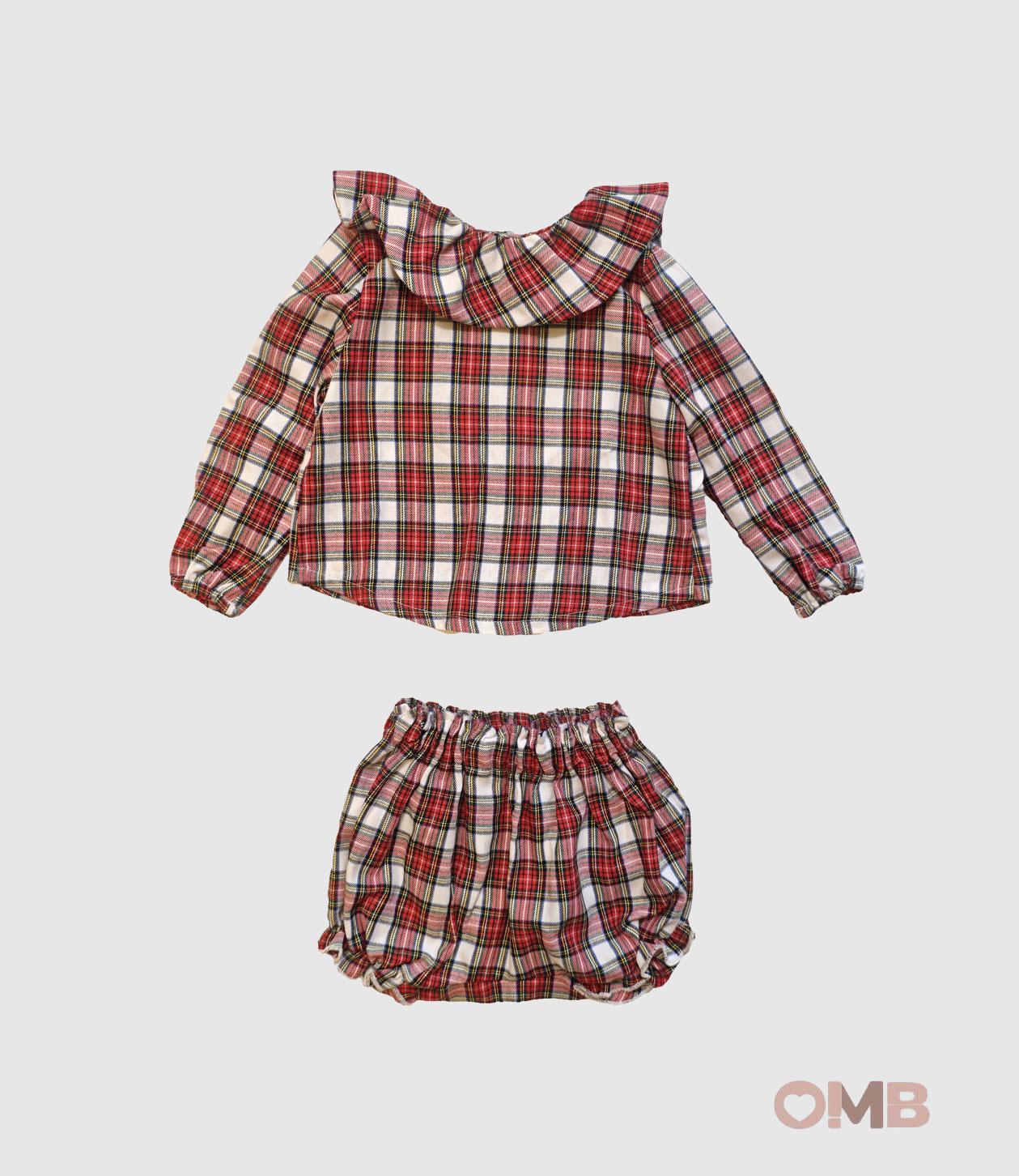 Coulotte EMMAG neonata 03M Rossa 03M TARTAN EMMAG 