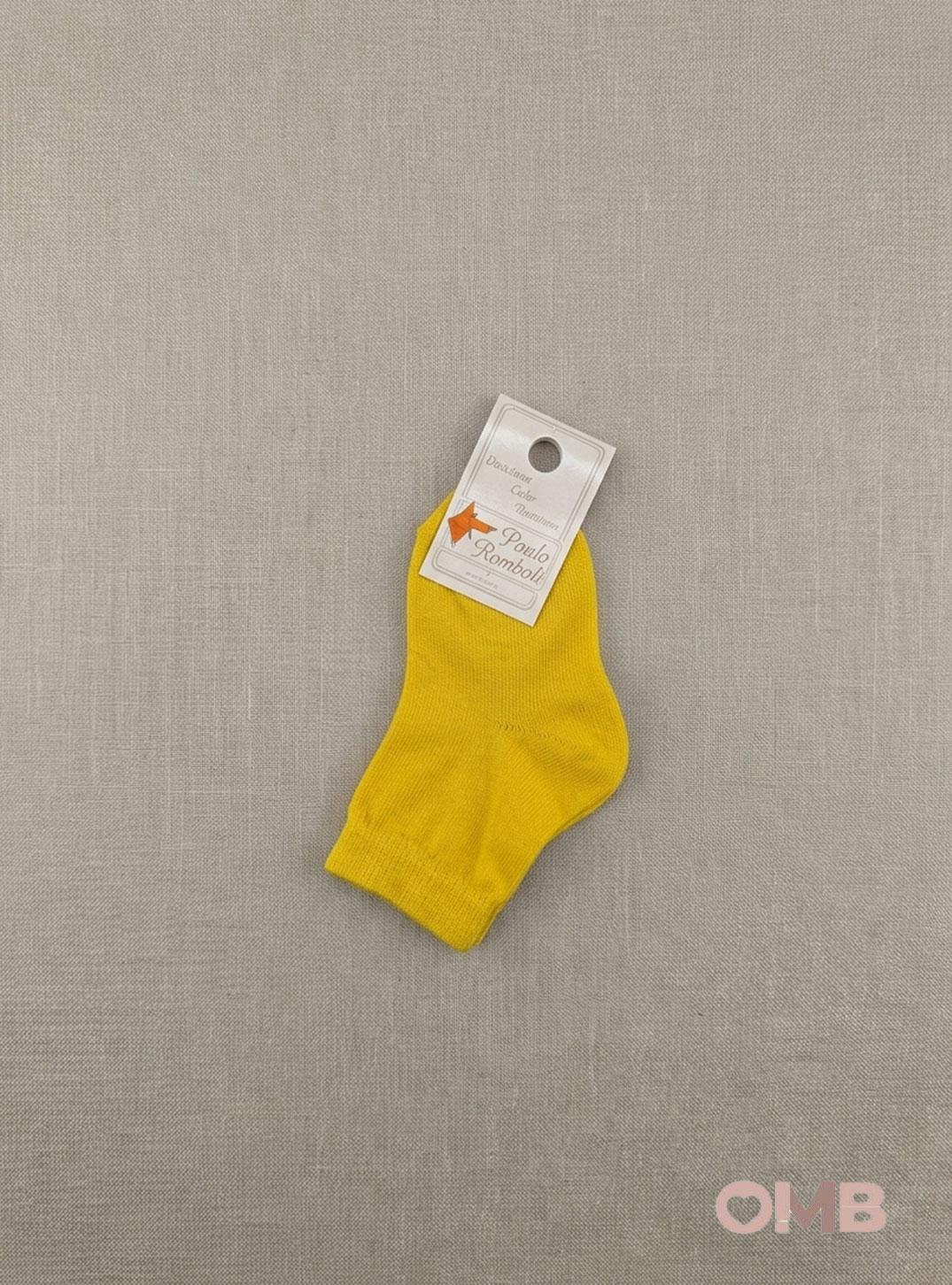 Calzini bambina PAOLO ROMBOLI BEC105 Gialli<BR/> BEC105 GIALLO PAOLO ROMBOLI 