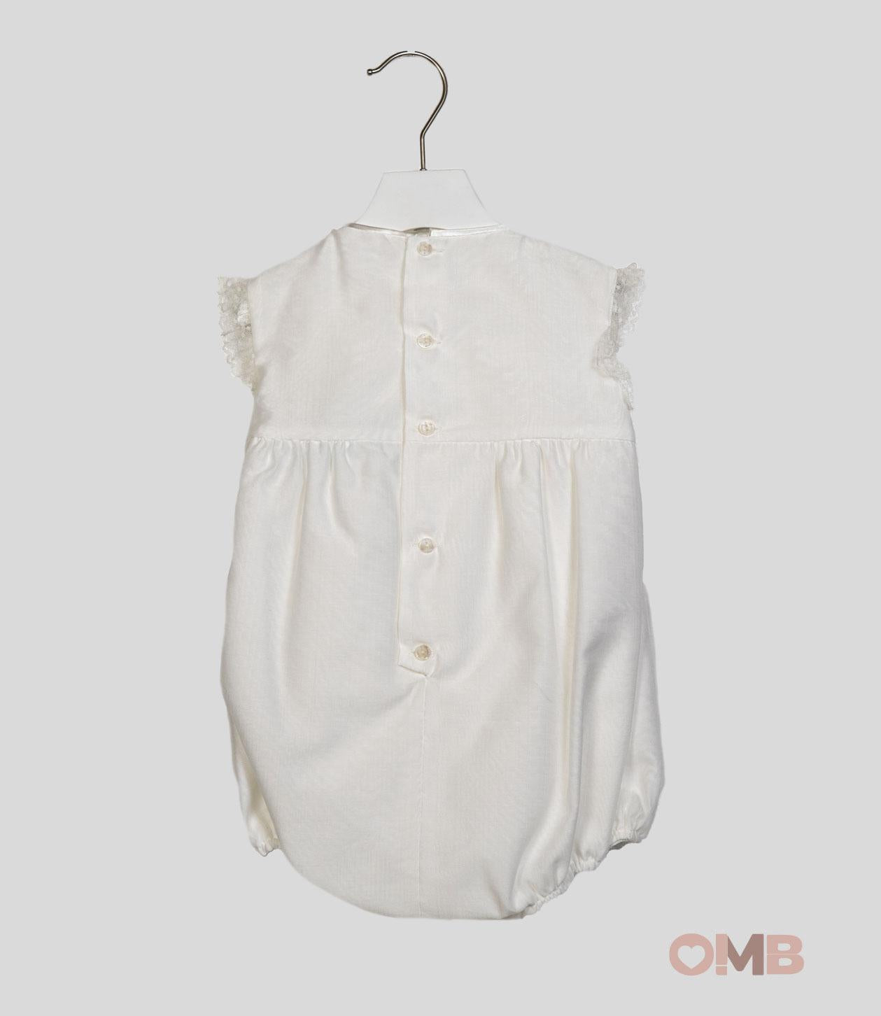 Pagliaccetto Neonata NISERET 5595 Bianco 5595 PANNA NISERET 