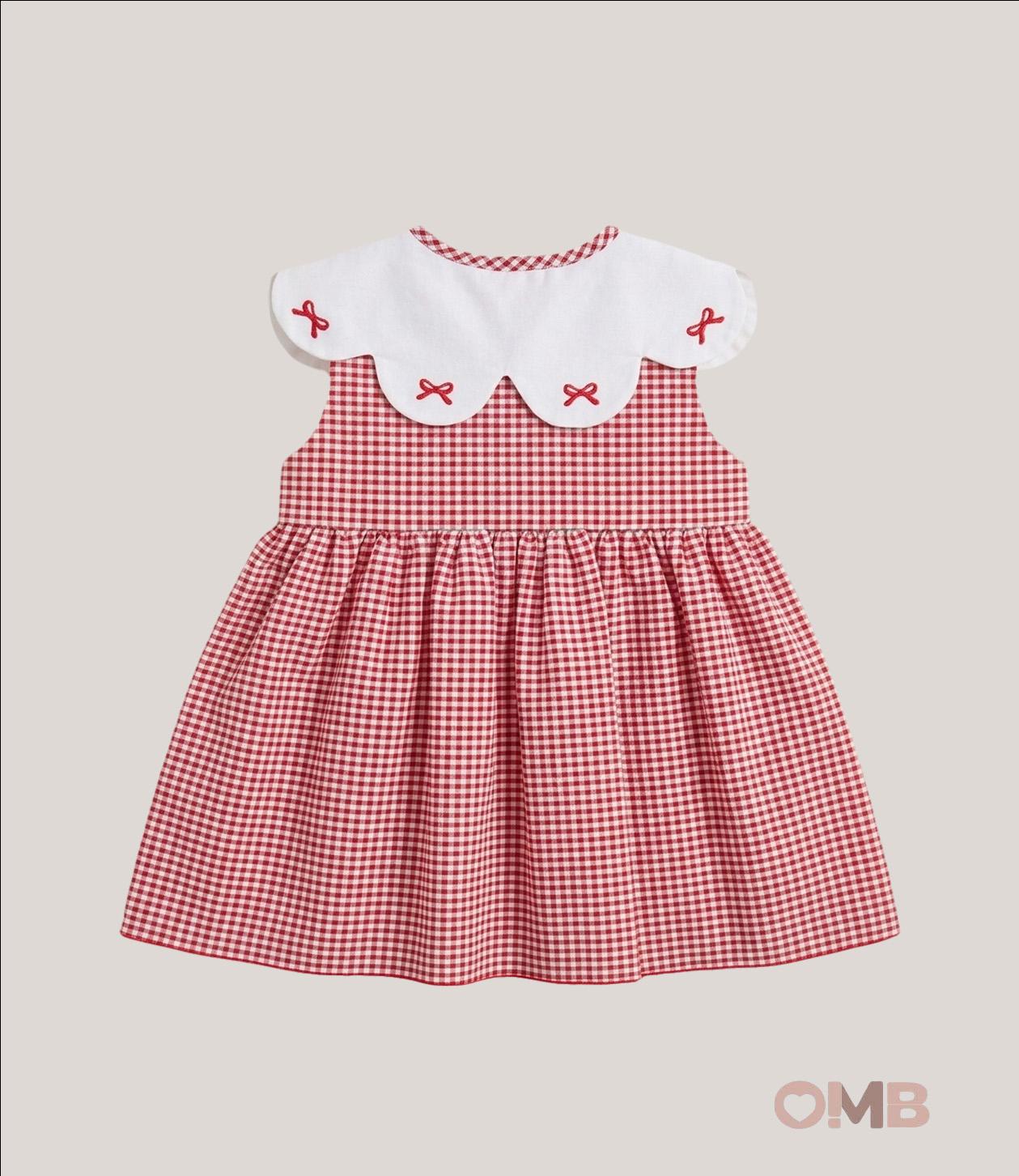 Abito bambina VALENTINA BEBES NUBE119 Rosso NUBE119 QUADRI VALENTINA BEBES 
