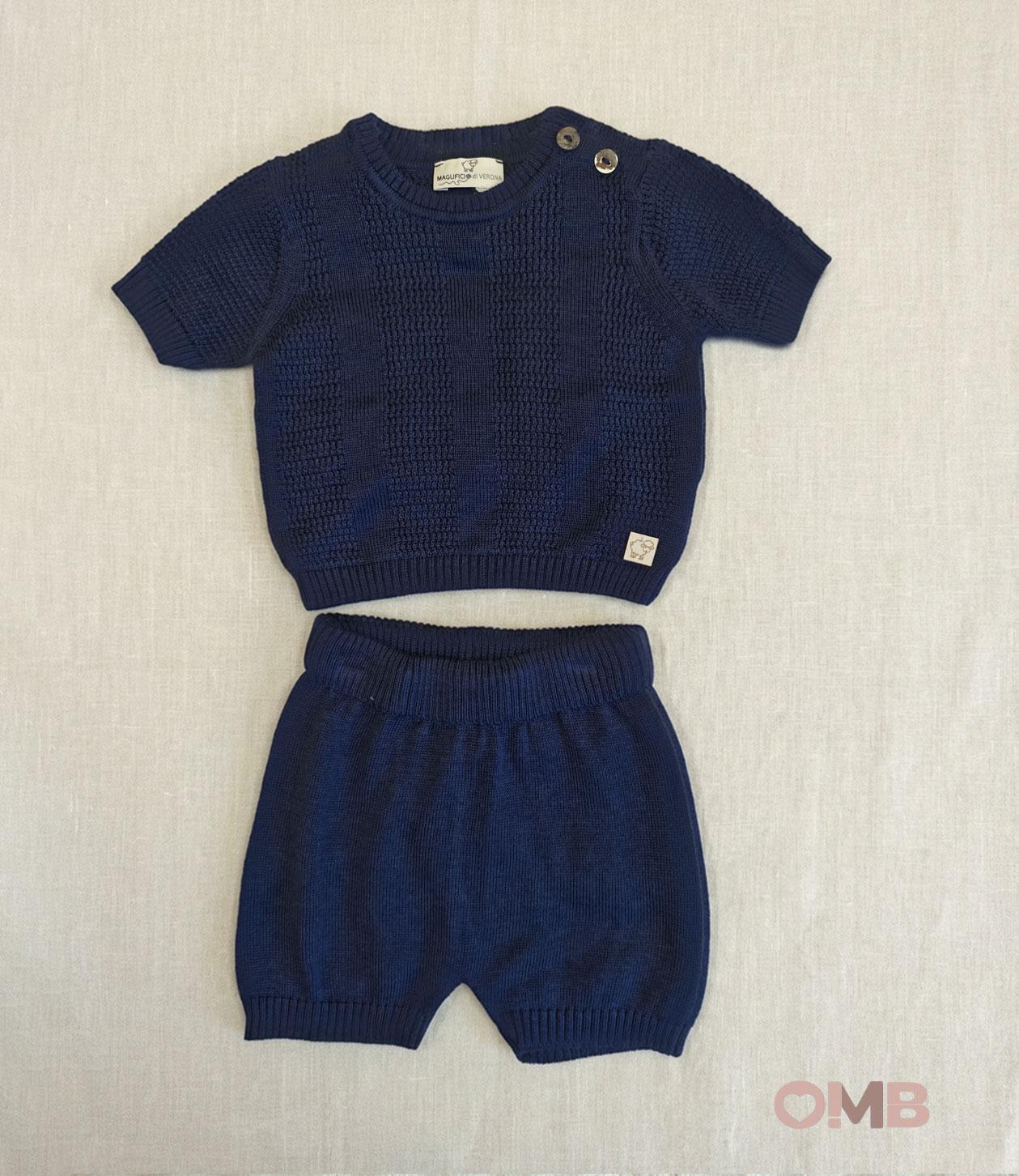 Completo neonato MAGLIFICIO VERONA 045539045540 Blu 045539-045540 BLU MAGLIFICIO VERONA 