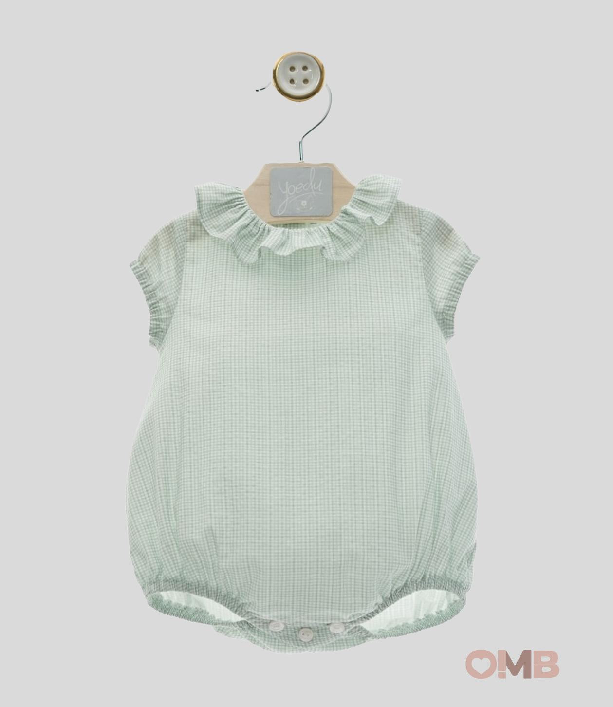 Pagliaccetto Yoedu neonata 3975VERDE 3975 VERDE YOEDU 