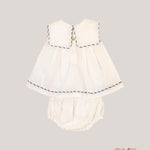 Abito neonata COCCODE C63238 Panna C63238 PANNA/BLU COCCODE 