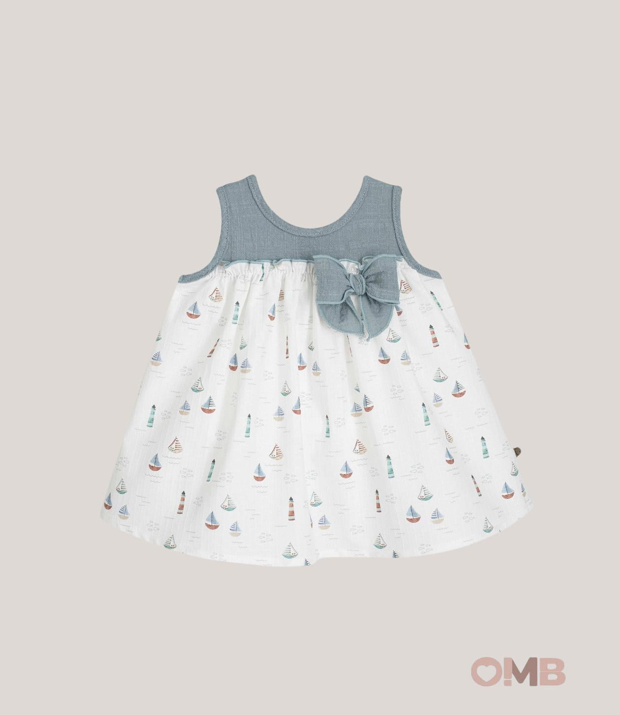 Abito CALAMARO BABY neonata 21333N Azzurro 21333-N AZZURRO CALAMARO BABY 