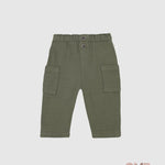 Pantalone 1+INTHEFAMILY neonato POL Verde POL VERDE 1+INTHEFAMILY 