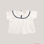 T-shirt neonata COCCODE C63175 Panna C63175 PANNA/BLU COCCODE 