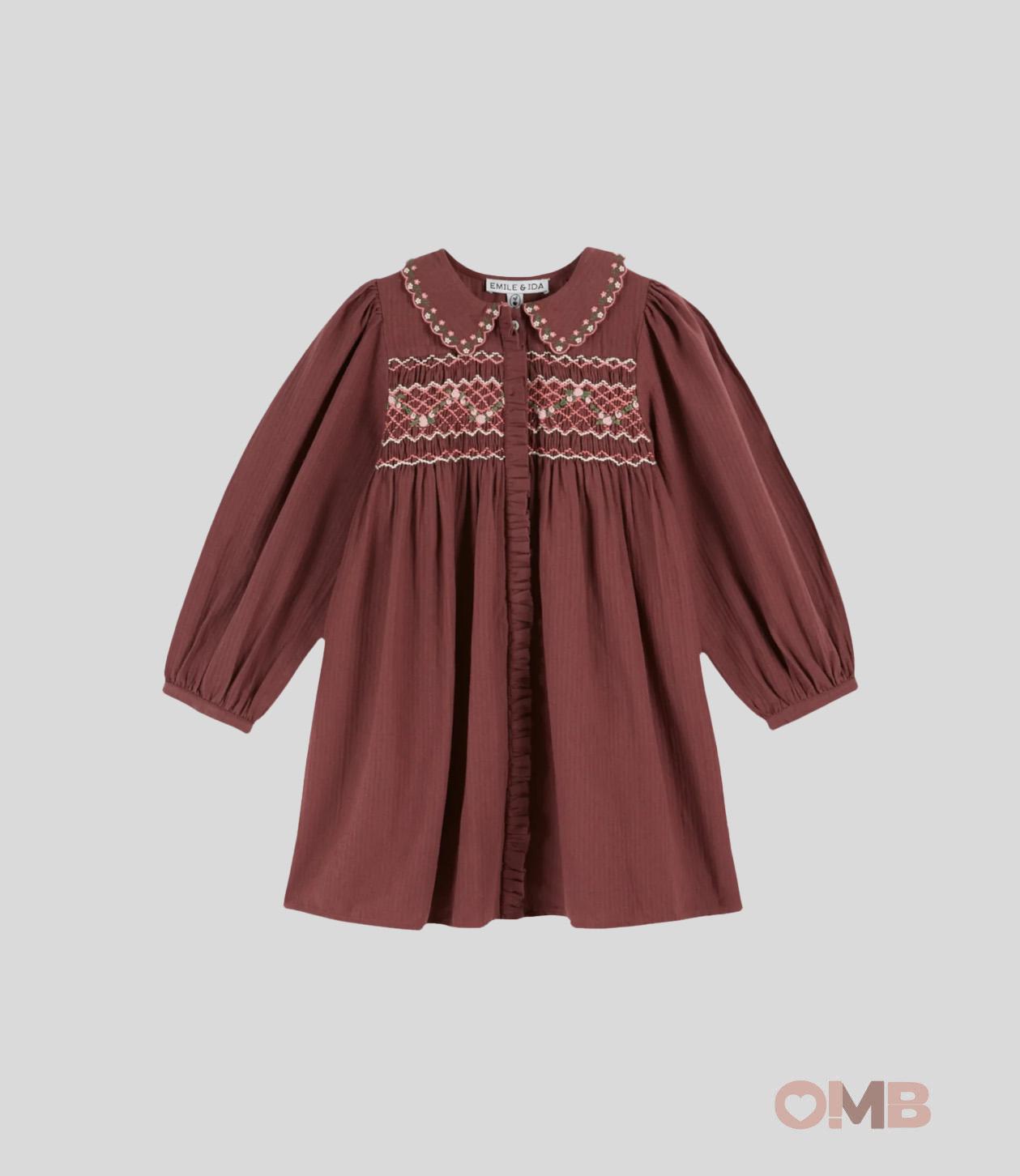 Abito Emile et Ida neonata AC080 Bordeaux AC080 BORDEAU EMILE ET IDA 