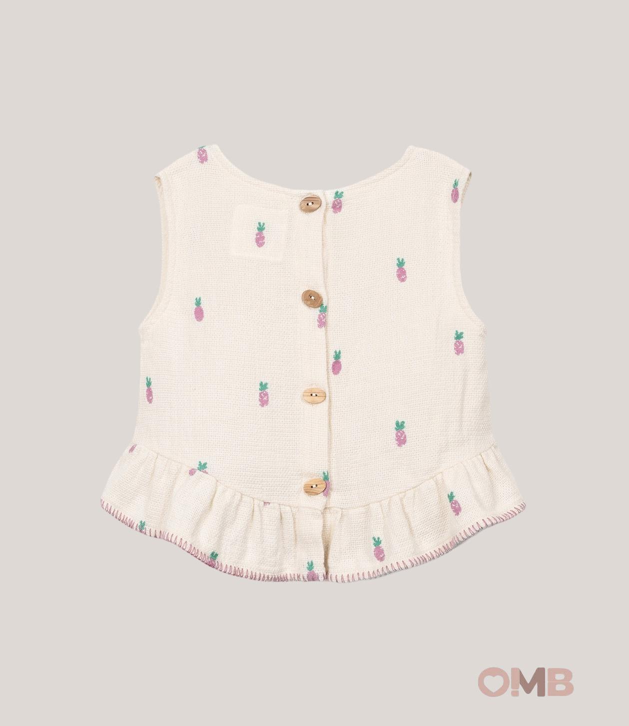 Blusa bambina PLAY UP 4AS11152 Panna 4AS11152 PANNA PLAY UP 