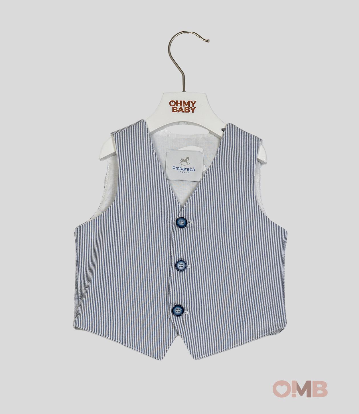 Gilet neonato Ambaraba 37168 azzurro 37168 AZZURRO AMBARABA' 