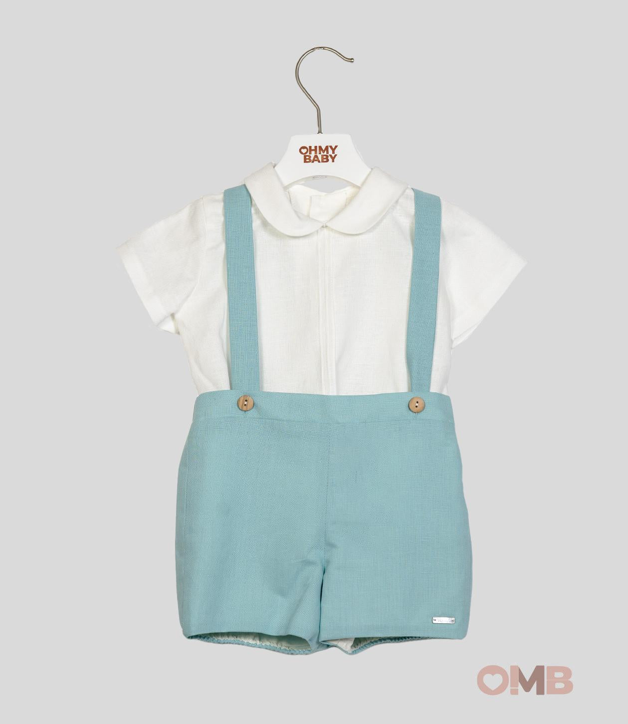 Completo Niseret neonato 5300 bianco 5300 TURCHESE NISERET 