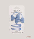 Set mollette e codini Siena Neonata 6812 celeste