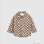 Camicia Play Up bambino 3AR11251 Marrone 3AR11251 QUADRI PLAY UP 