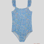 Costume Bambina Pesciolino Rosso INLY celeste INLY05 PESCI PESCIOLINO ROSSO 