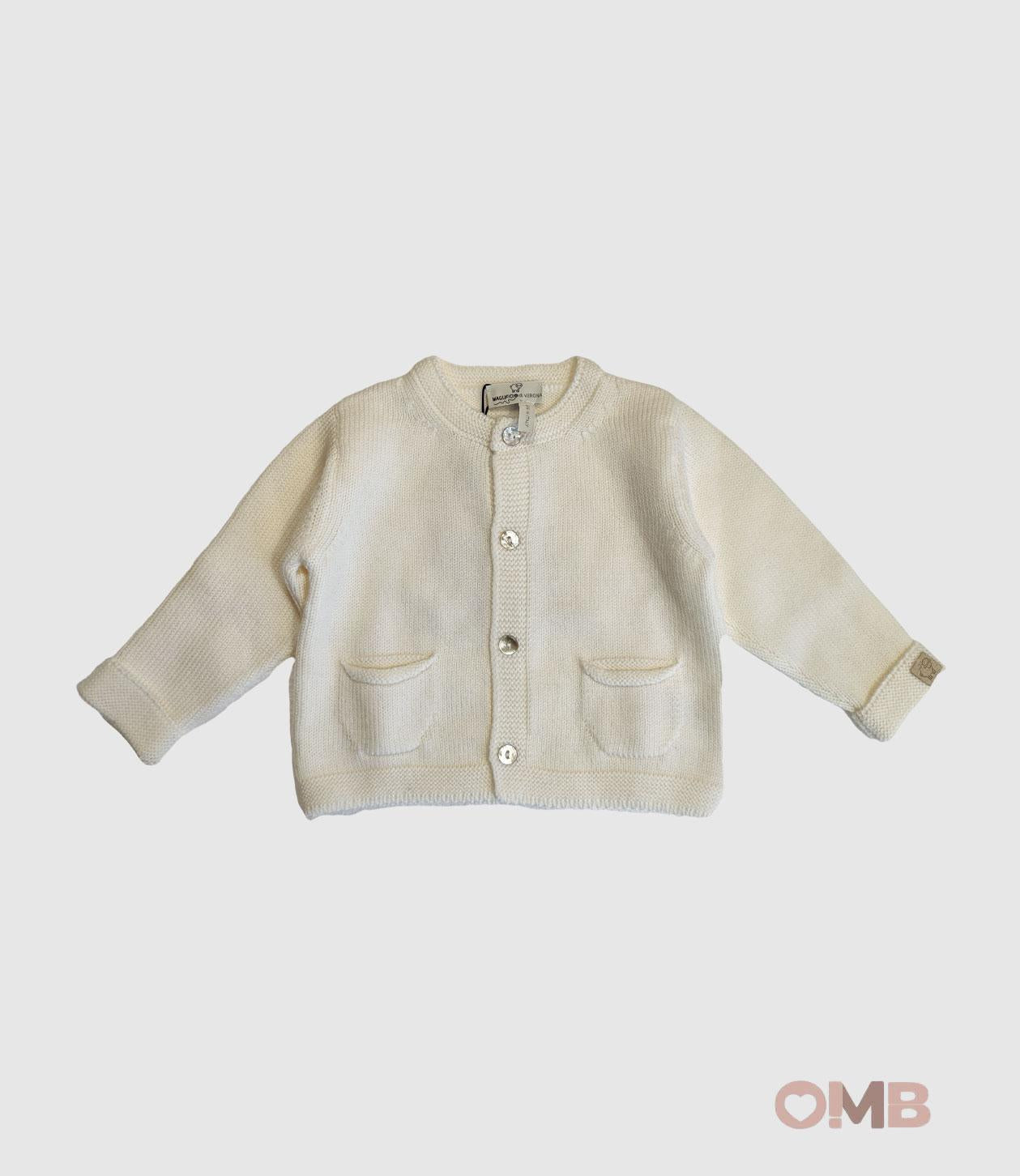 Cardigan MAGLIFICIO VERONA neonato 45416 Panna 45416 PANNA MAGLIFICIO VERONA 