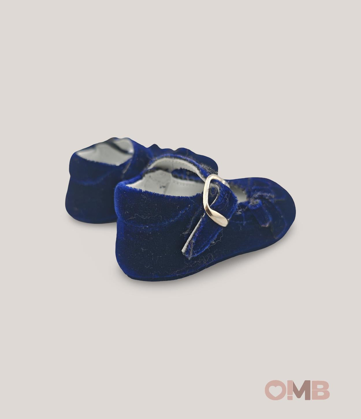 Ballerine bambina PANYNO A3303 Blu<BR/> A3303 VELLUTO PANYNO 