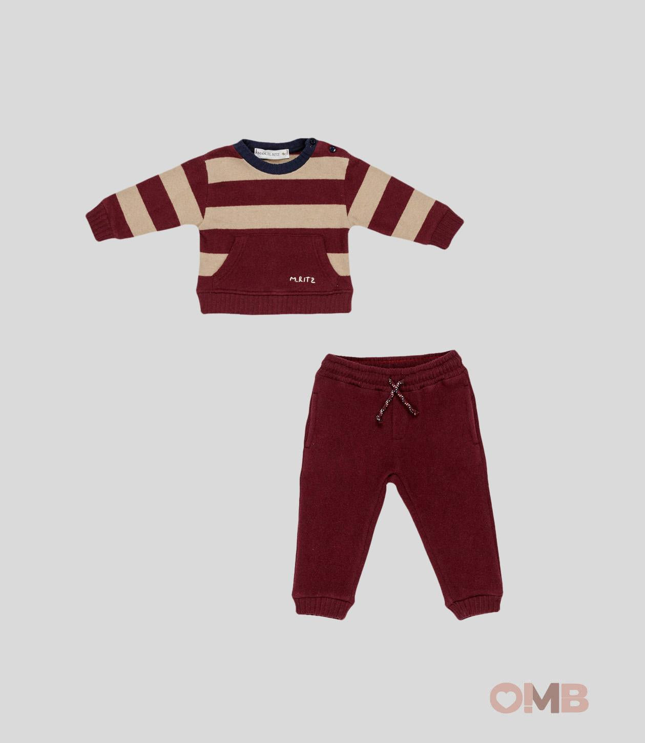 Completo Manuel Ritz neonato 3234/3235 Bordeaux 3234/3235 BORDEAU MANUEL RITZ 