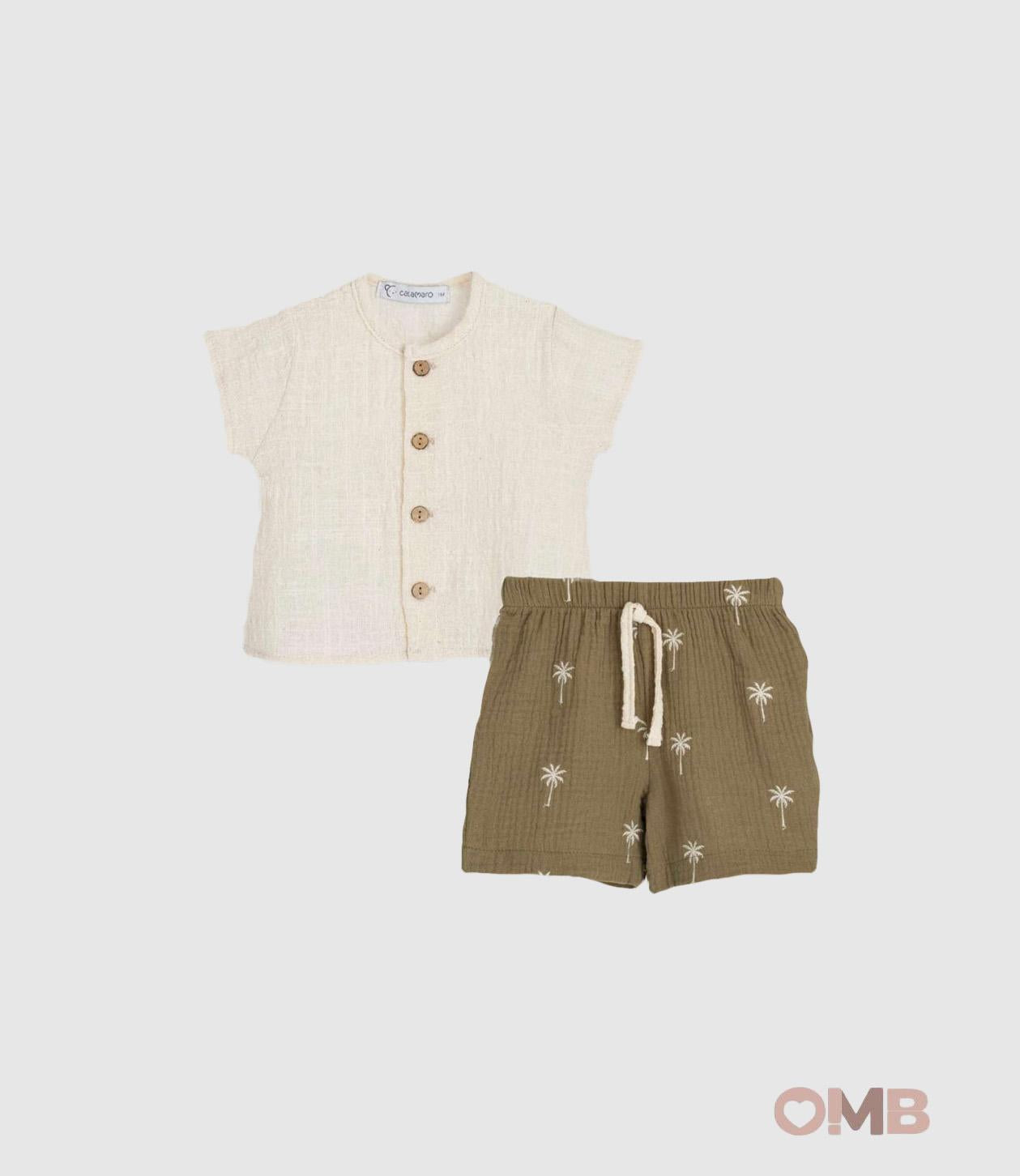 Completo CALAMARO BABY neonato 11313N Verde 11313-N VERDE CALAMARO BABY 