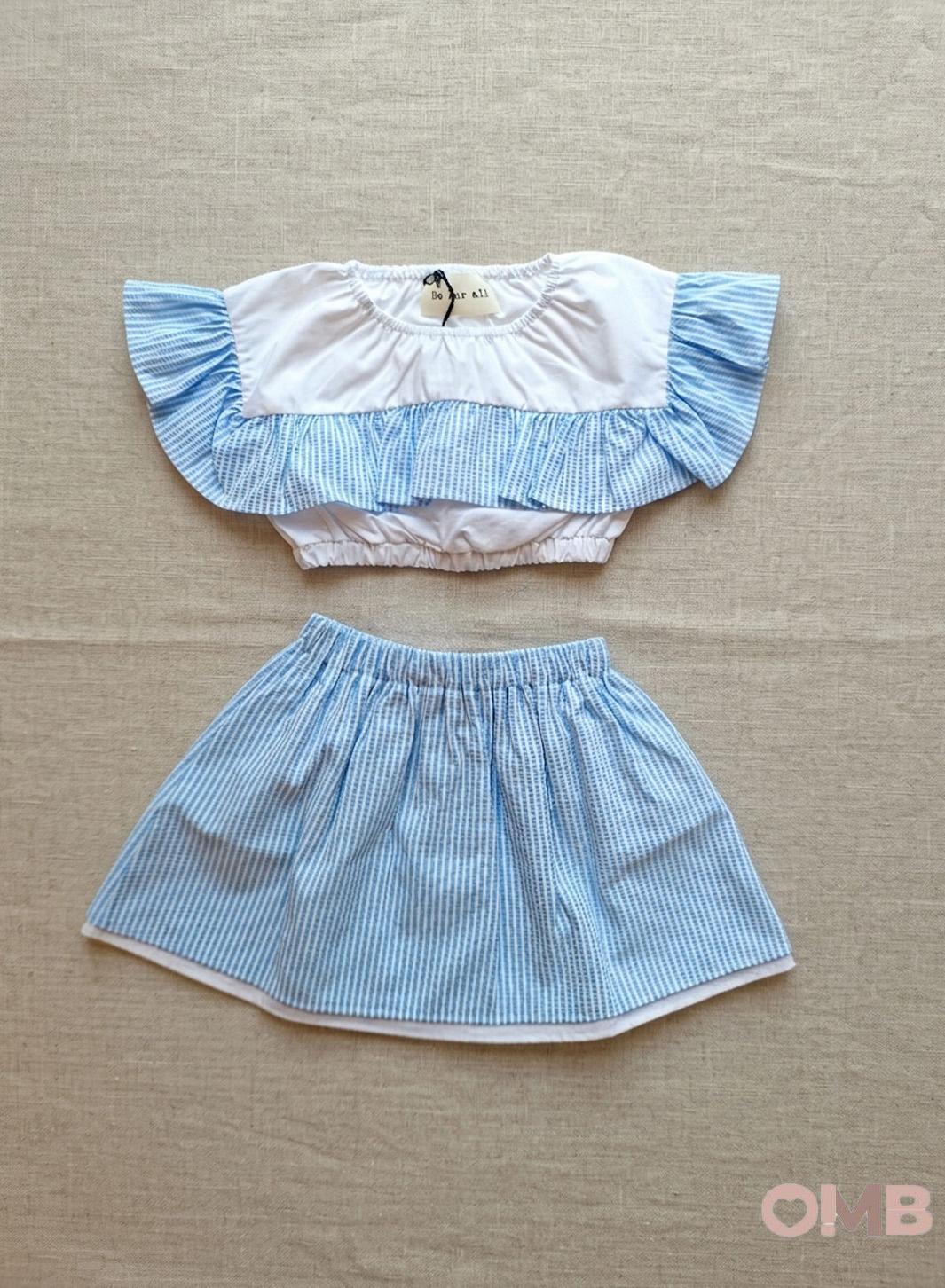 Completo bambina BE FOR ALL CIGNOFENICOTTERO Azzurro<BR/> CIGNO-FENICOTTERO RIGA BE FOR ALL 