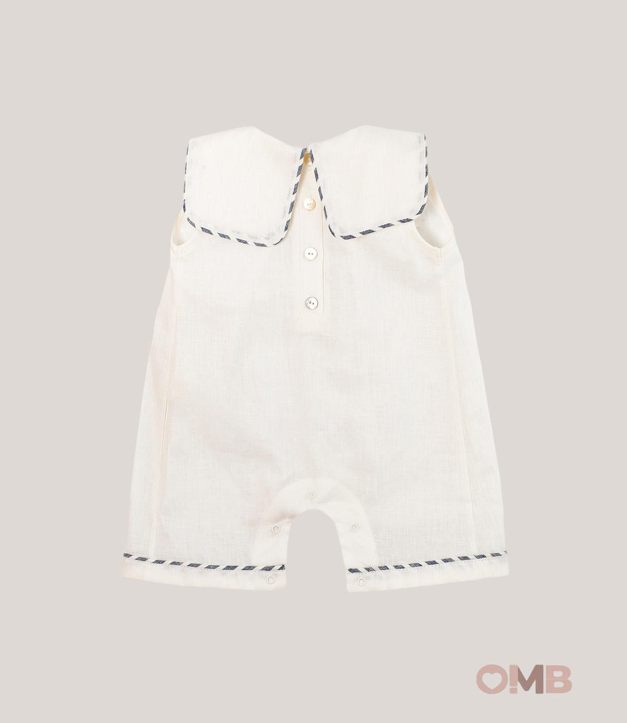 Pagliaccetto neonato COCCODE C63124 Panna C63124 PANNA/BLU COCCODE 