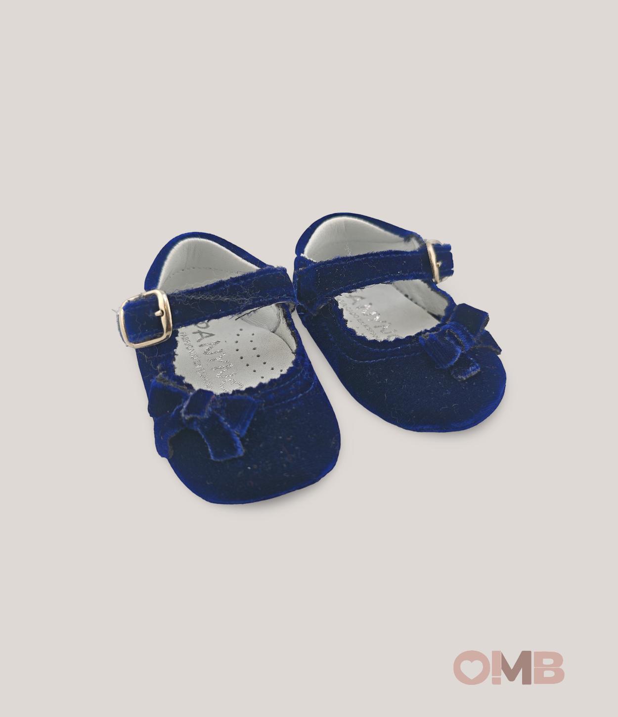 Ballerine bambina PANYNO A3303 Blu<BR/> A3303 VELLUTO PANYNO 