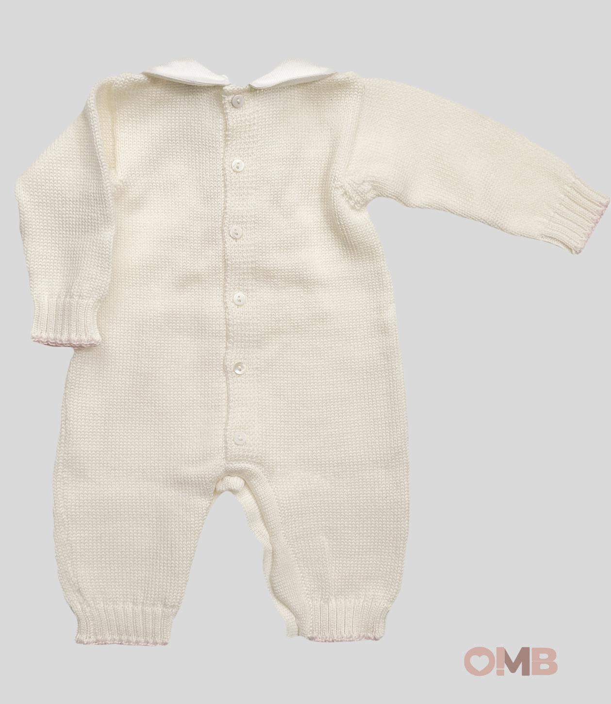 Tutina Neonata Primodi Bebè 3517 panna rosa 3517 ROSELLINA PRIMODI BEBE 