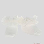 Calzino neonata Condor 2488/4 Latte tulle arricciato corti cotone 2488/4 202 CONDOR 