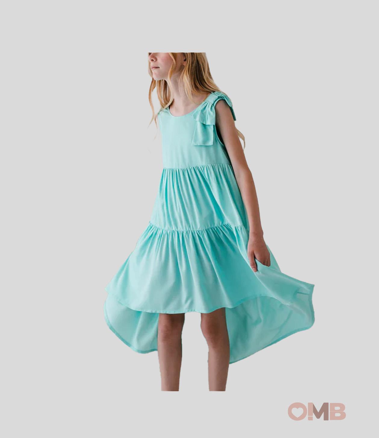 Abito Bambina MAGIL DN20124 Azzurro<BR/> DN20124 TIFFANY MAGIL 