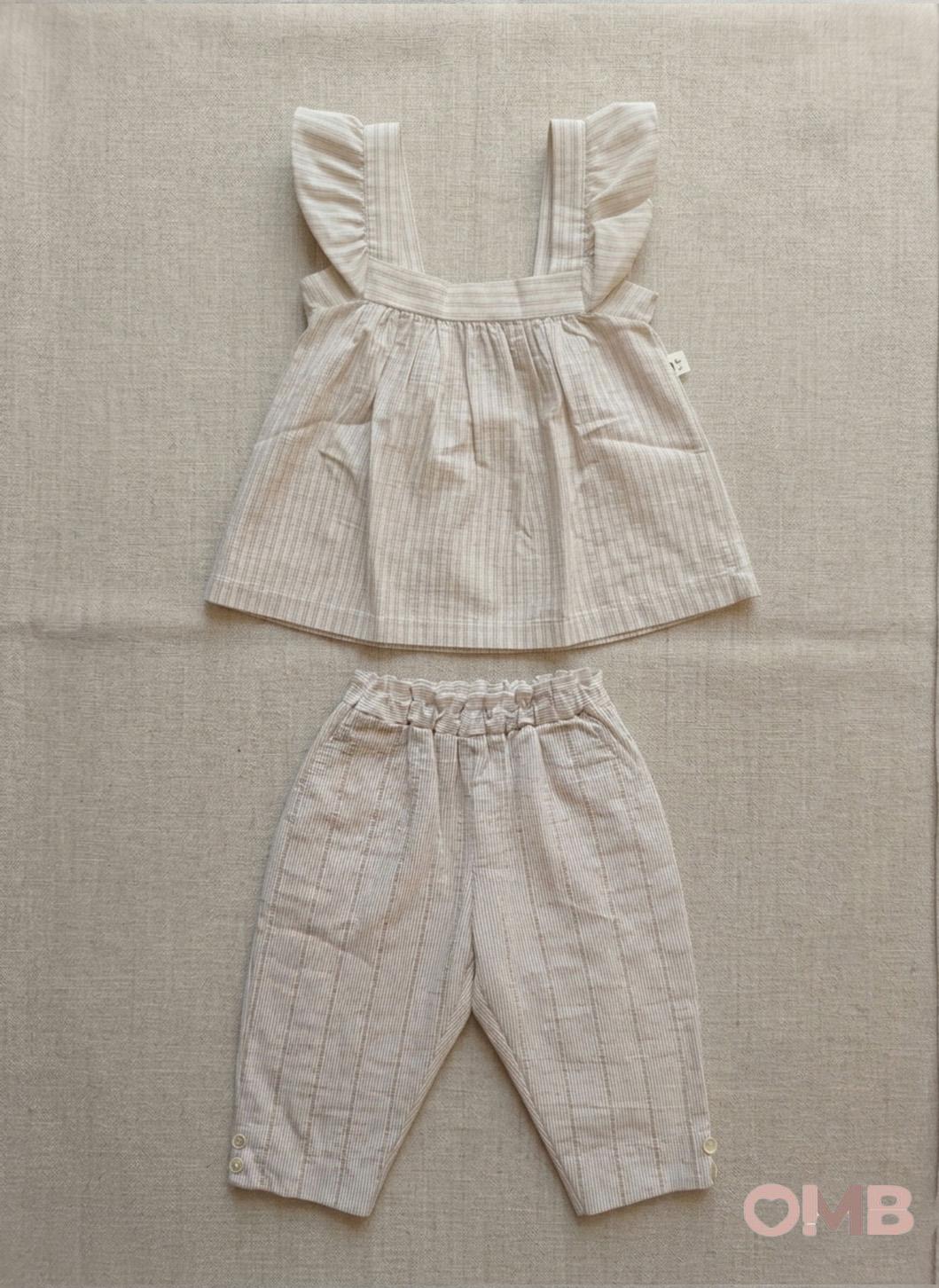 Pantalone neonata 1+INTHEFAMILY COLLIURE Beige COLLIURE RIGA 1+INTHEFAMILY 
