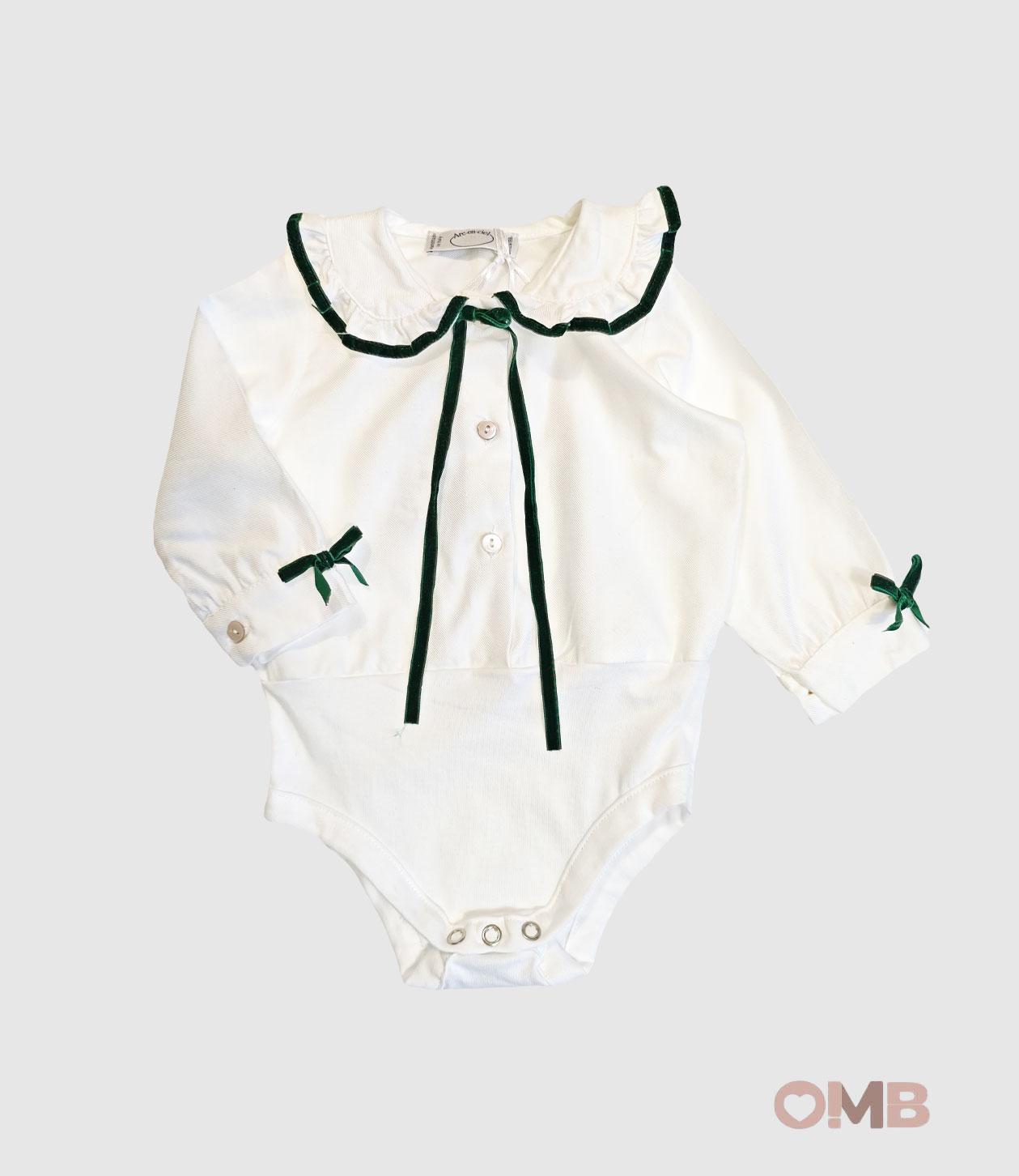 Camicia ARC EN CIEL neonata 1137 Bianco 1137 BCO-VERDE ARC EN CIEL 