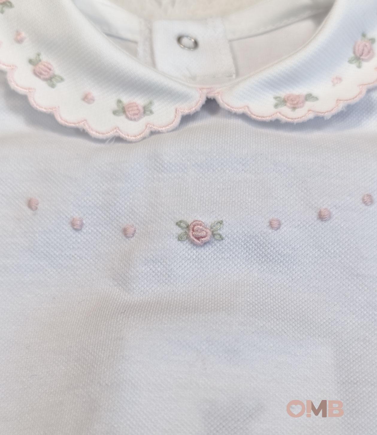 Pagliaccetto neonata PEPECE' 7721R3 Bianco 7721R3 BIANCO-ROSA PEPECE' 