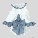 Completo neonata Calamaro baby 22084 bianco 22084 AZZURRO CALAMARO BABY 