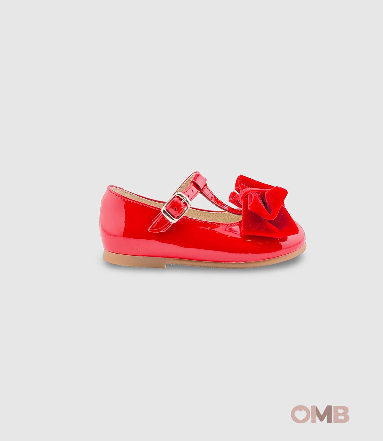 Bamboline PANYNO bambina B3302 rosse B3302 PIEL CHAROL ROJO PANYNO 