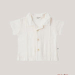 Camicia neonato 1+IN THE FAMILY TAMARIU Panna<BR/> TAMARIU PANNA 1+INTHEFAMILY 