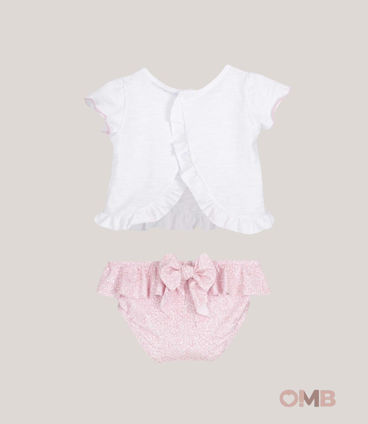 Completo neonata CALAMARO BABY 23067B Rosa 23068-B ROSA CALAMARO BABY 