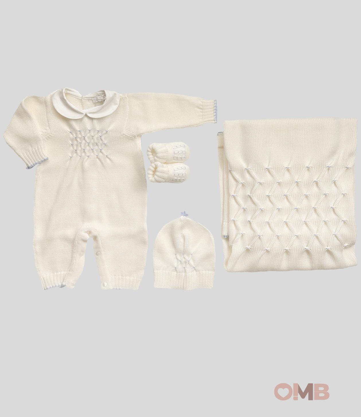 Cappello Neonato Primodi Bebè 3516 panna cielo 3516.9 PANNA PRIMODI BEBE 