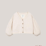 Cardigan bambina PLAY UP 4AS10904 Panna<BR/> 4AS10904 PANNA PLAY UP 