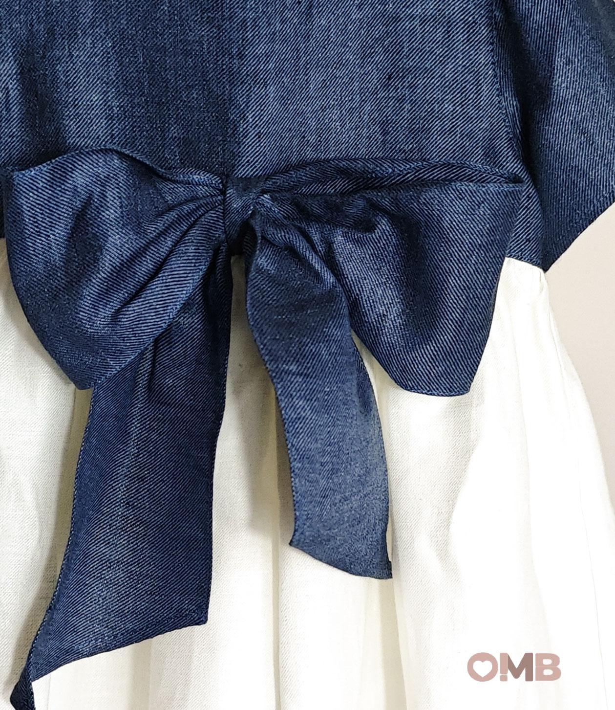 Abito bambina MIMU 0906 Blu 0906. DENIM/LINO MIMU 