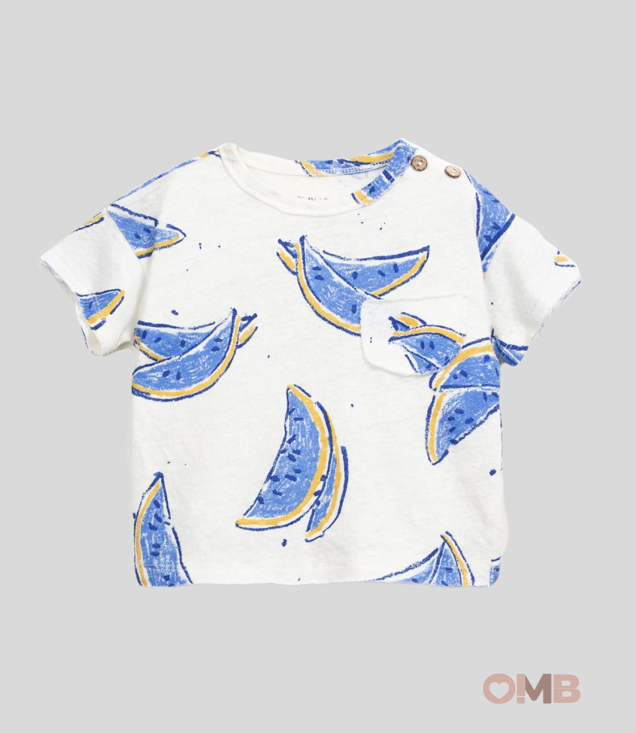 T-shirt neonato Play Up 11056 bianca 11056 BIANCA PLAY UP 