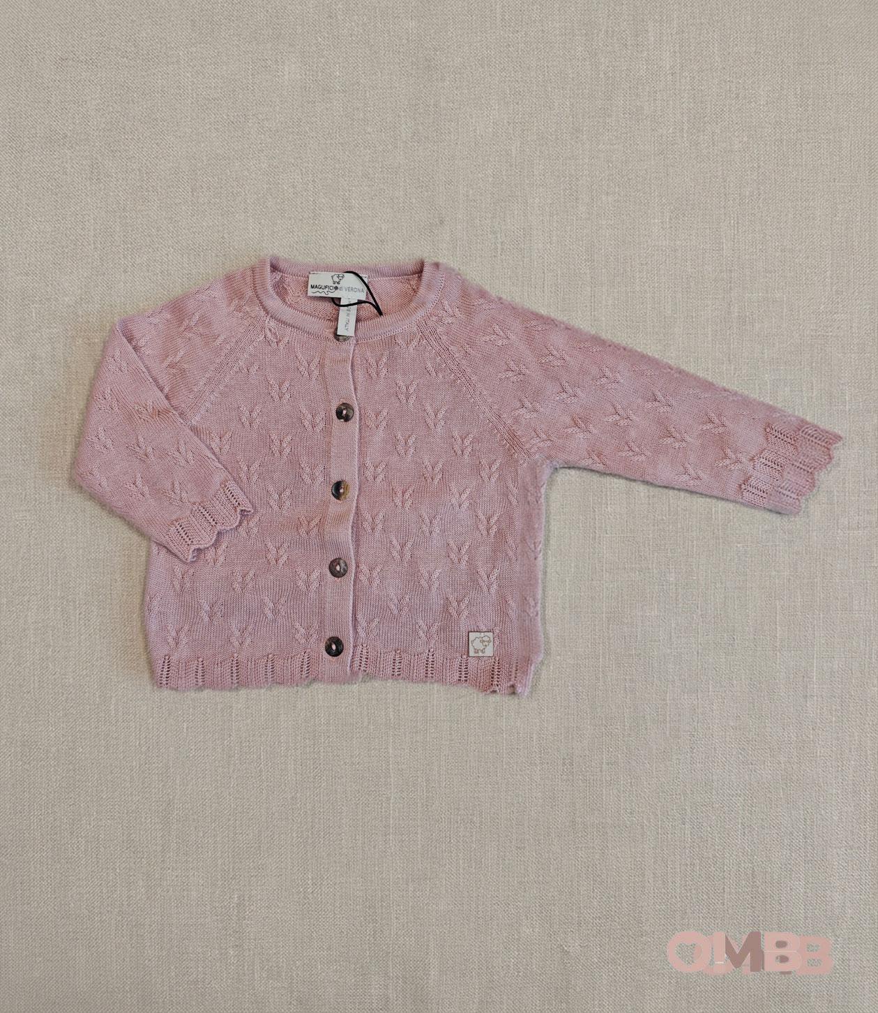 Cardigan neonata MAGLIFICIO VERONA 045559 Rosa 045559 ROSA MAGLIFICIO VERONA 