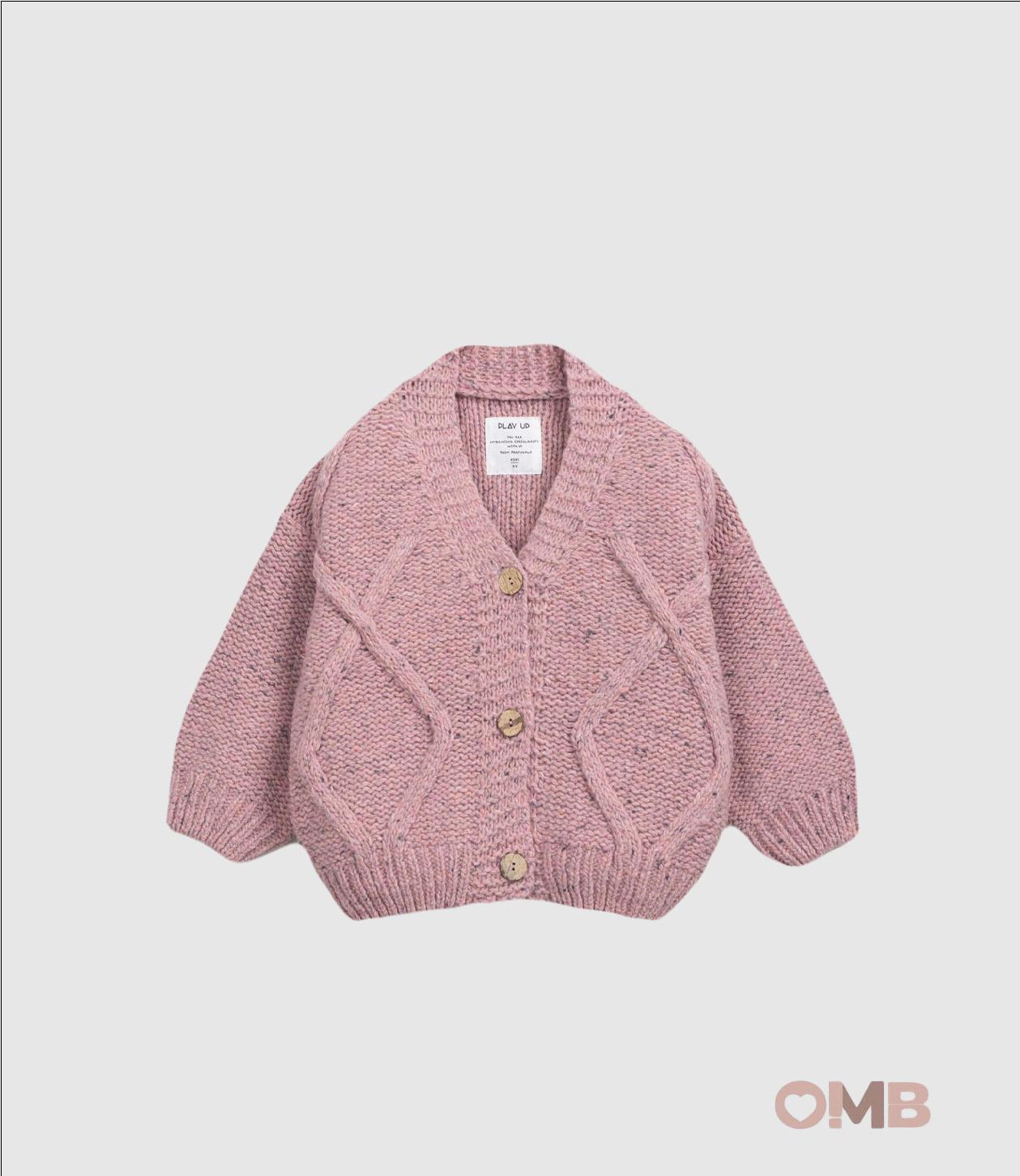 Cardigan PLAY UP bambina 4AR11402 Rosa 4AR11402 ROSA PLAY UP 