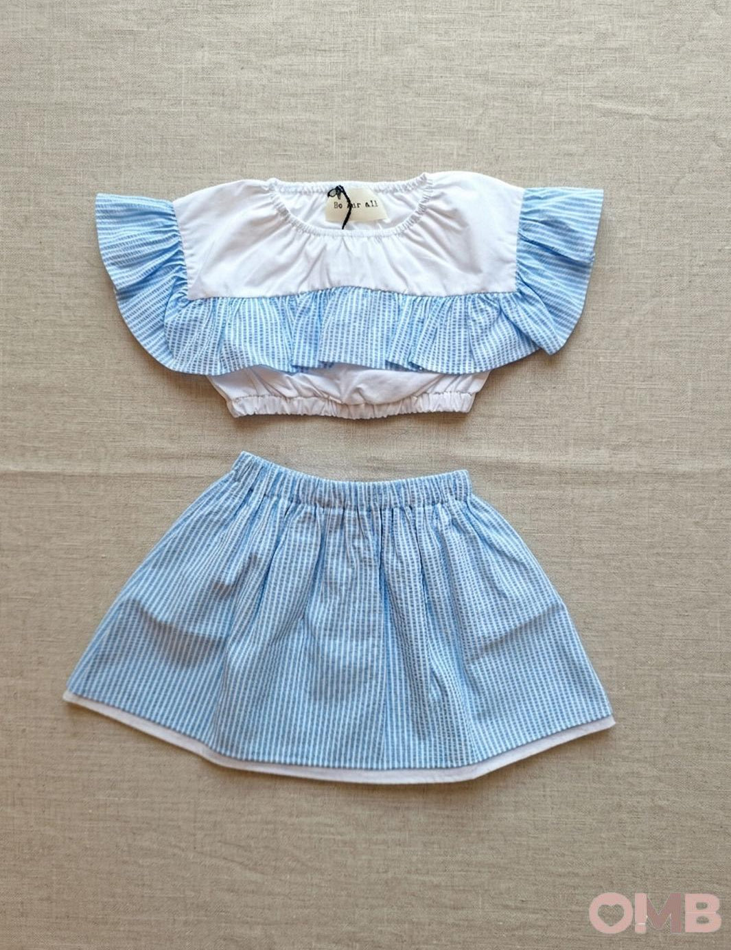 Completo bambina BE FOR ALL CIGNOFENICOTTERO Azzurro<BR/> CIGNO-FENICOTTERO RIGA BE FOR ALL 