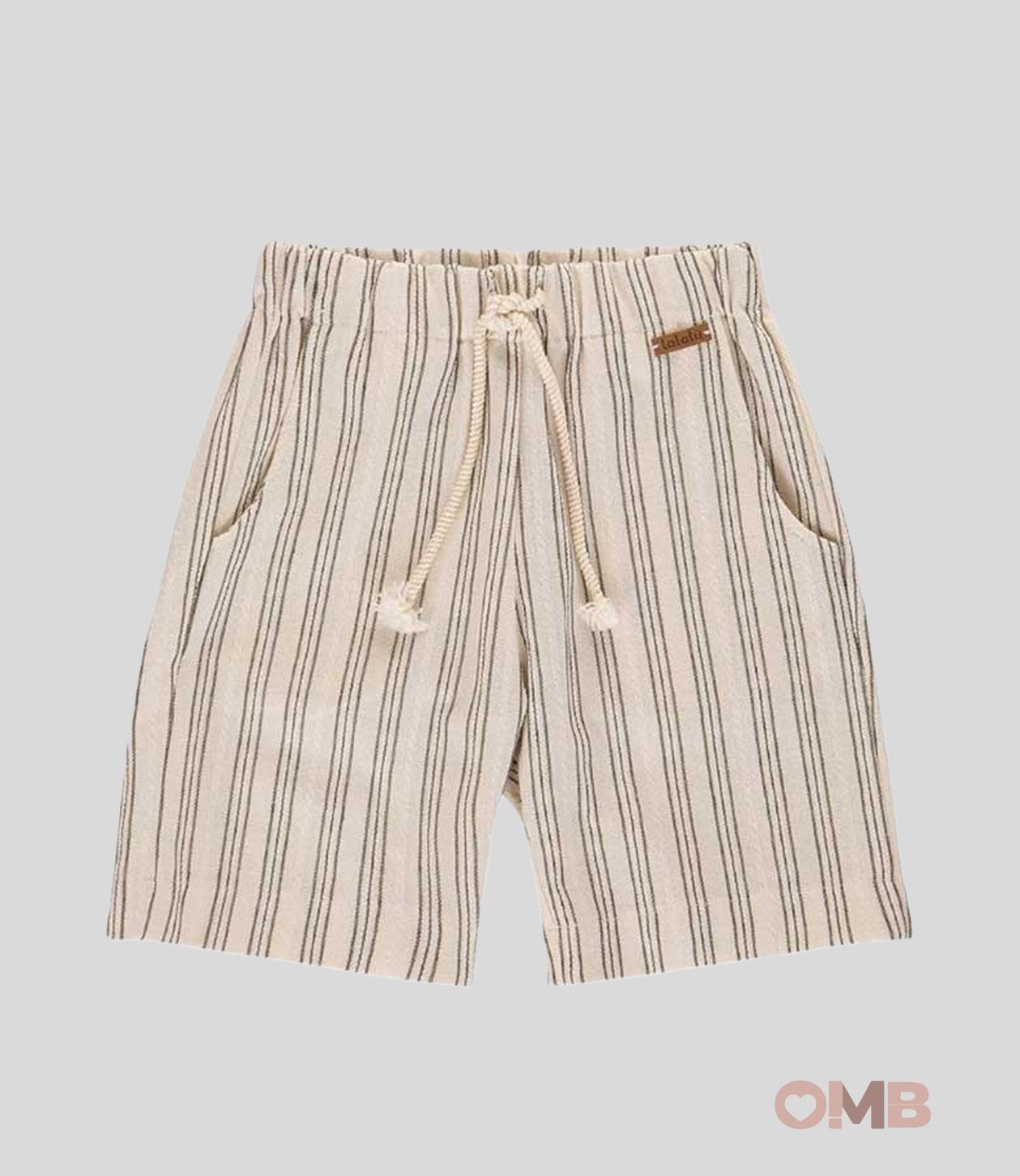 Bermuda Lalalù bambino BML50 avorio verde BML50 VERDE LALALU 