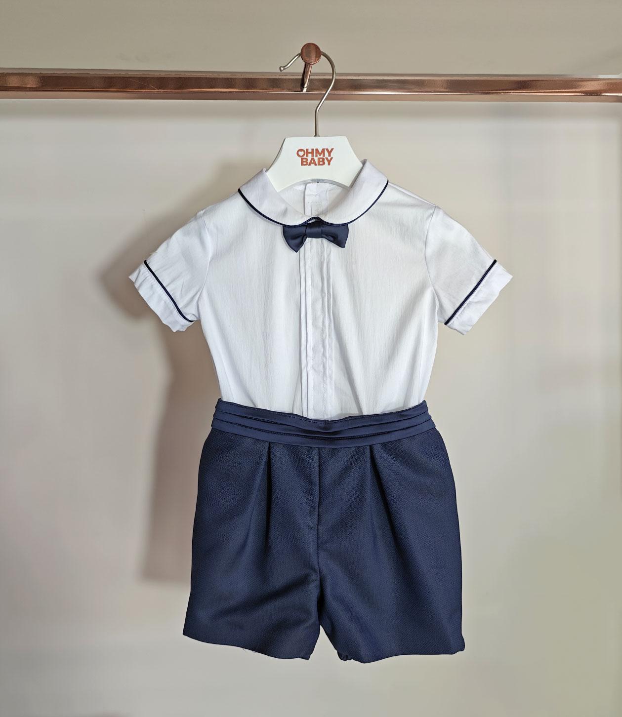 Completo neonato BABY A. D3423 Blu<BR/> D3423 BLU BABY A. 