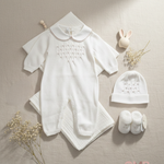 Set nascita BABY LORD neonata 388-765-686 Bianco 388-765-686 BIANCO-SABBIA BABY LORD 