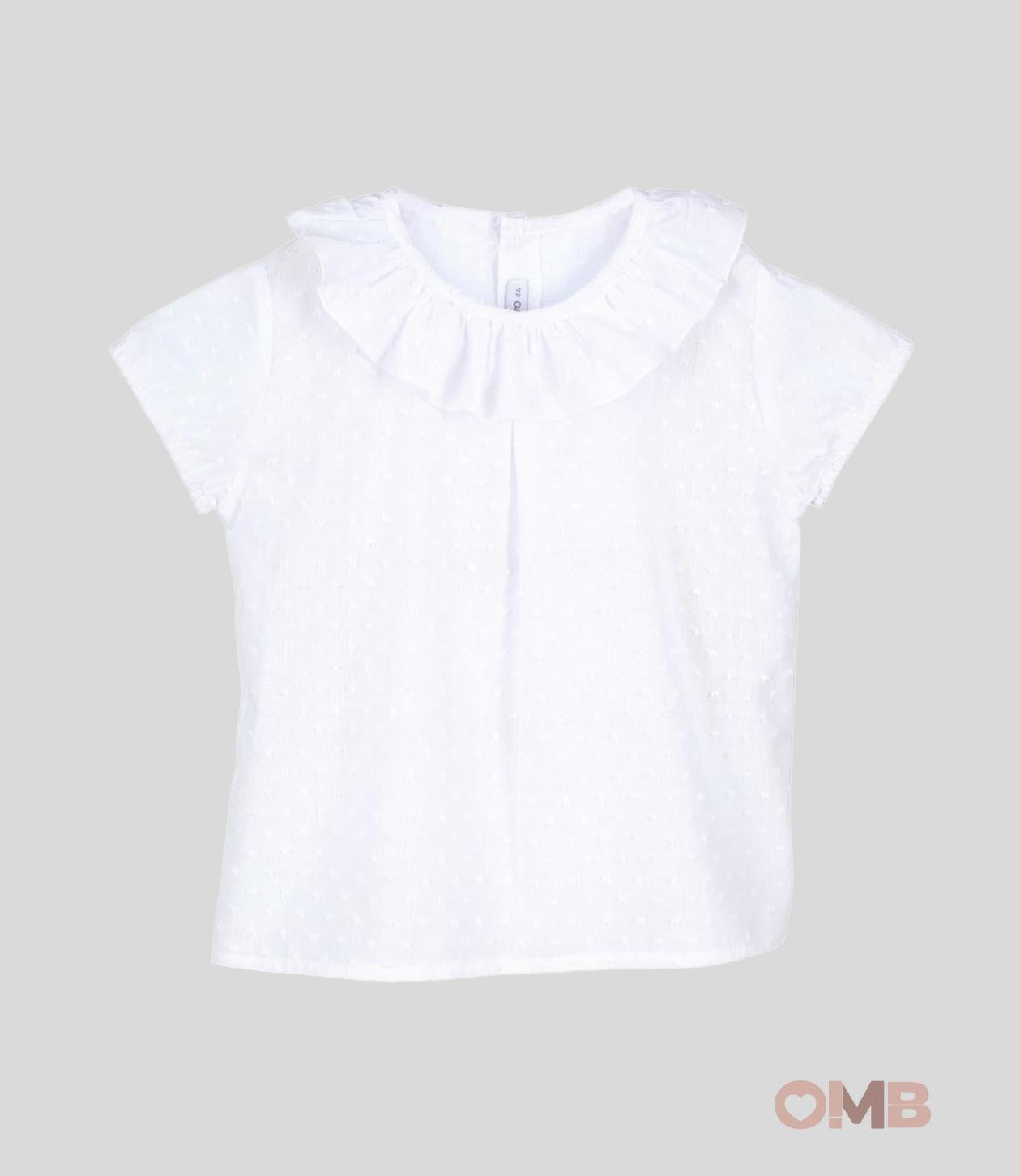 Camicia Calamaro baby bambina 15019 bianca 15019 BIANCO CALAMARO BABY 