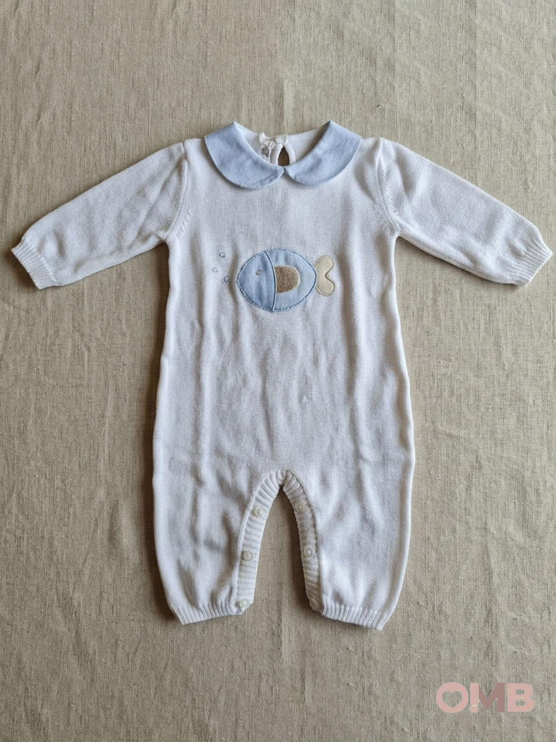 Tutina neonato BABY LORD 398 Bianca 398 AZZURRO BABY LORD 
