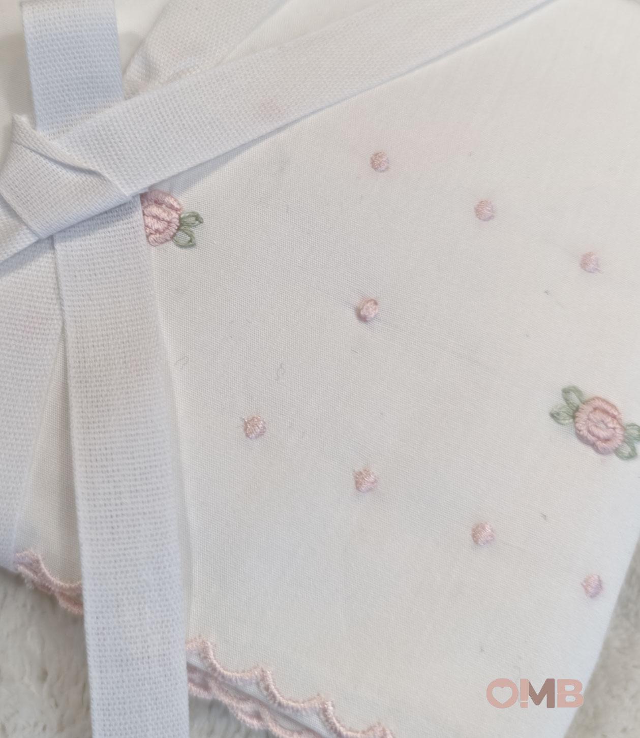 Lenzuola neonata PEPECE' 1440R3 Bianco 1440R3 ROSA PEPECE' 