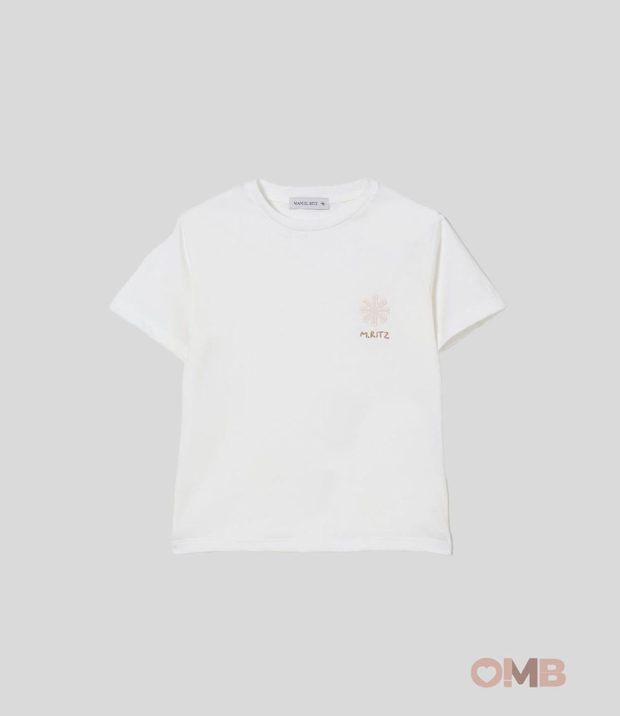 T-shirt Manuel Ritz bambino 3218 Latte 3218 LATTE MANUEL RITZ 