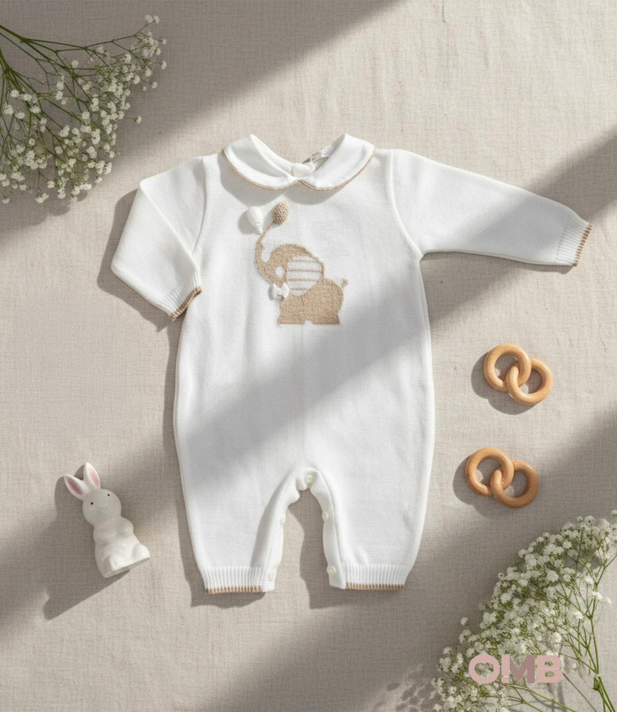 Tutina PRIMODI BEBE neonato 3405 Bianco 3405 TORTORA PRIMODI BEBE 
